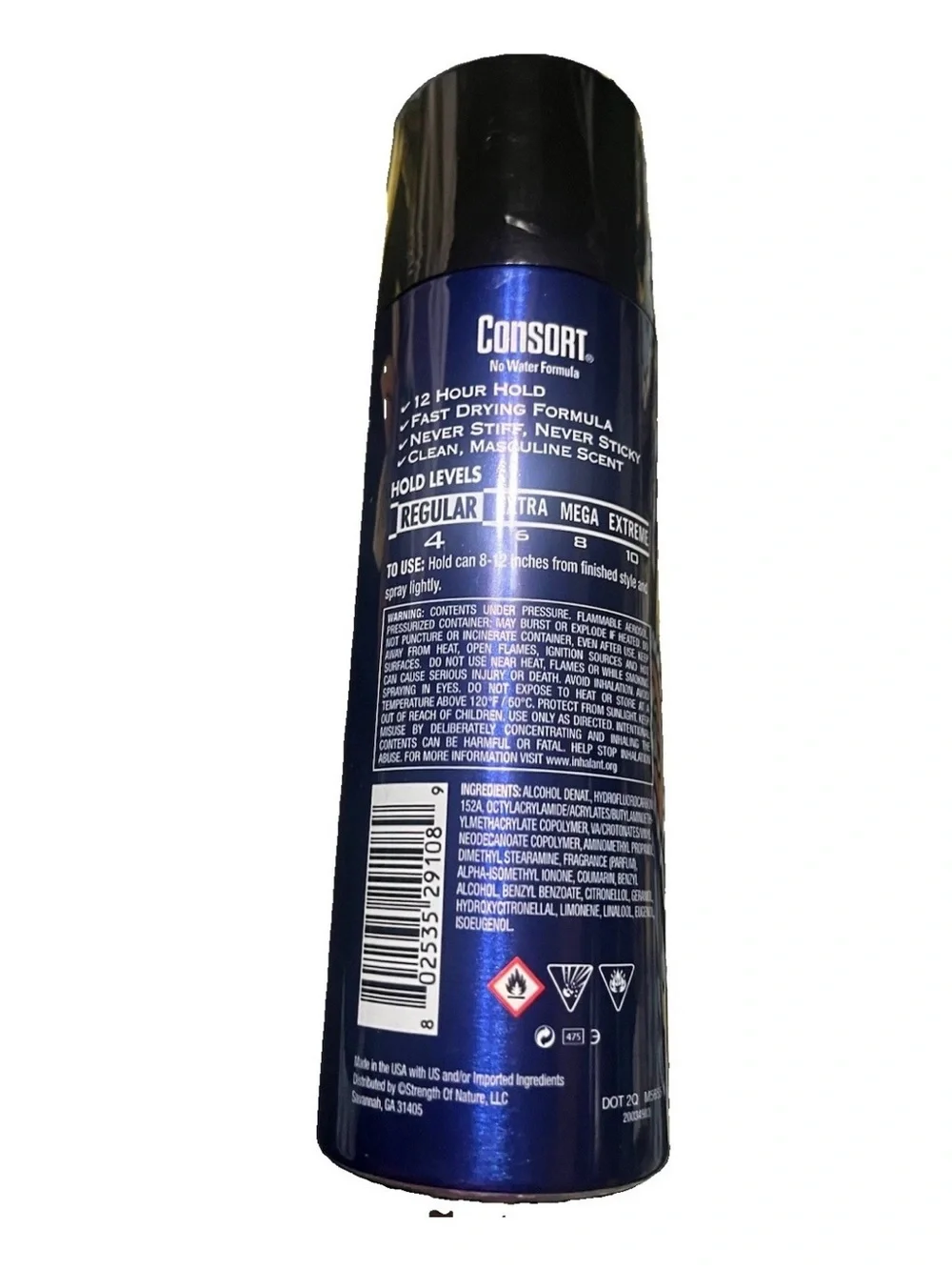 Consort For Men Regular Hold Hair Spray - 8.3 floz